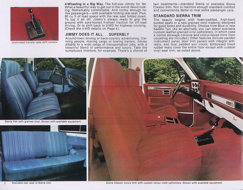 1983 GMC Jimmy Foldout Page 1